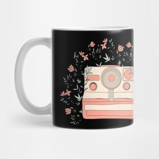 Nature Photography - Polaroid Camera in flowers Mug